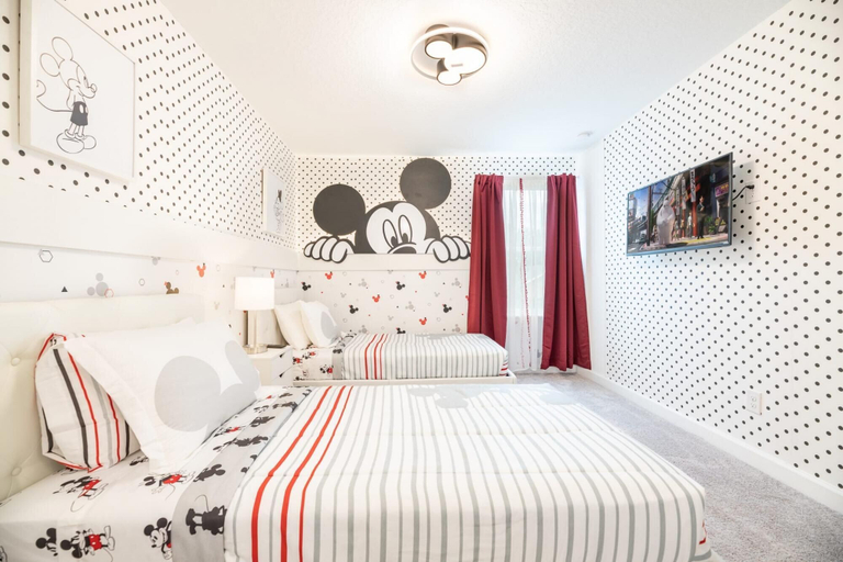 Bedroom 4, Stylish Home With Themed Bedrooms and Private Pool, Osceola