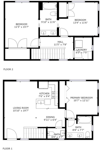 Bedroom 1, Hart Street 2 - Hart Suite 2, Davidson