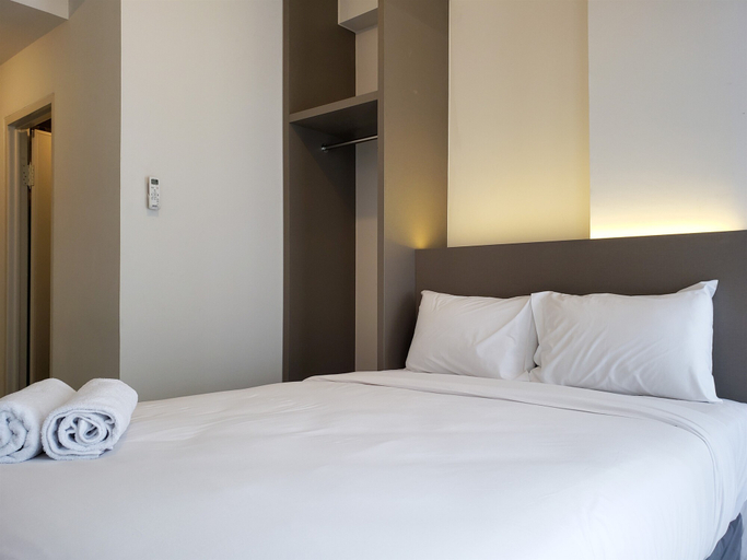 Bedroom 2, Fancy and Nice Studio at Tokyo Riverside PIK 2 Apartment By Travelio, Tangerang
