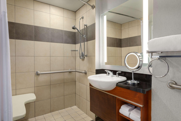 Bathroom 5, Hilton Baltimore BWI Airport, Anne Arundel