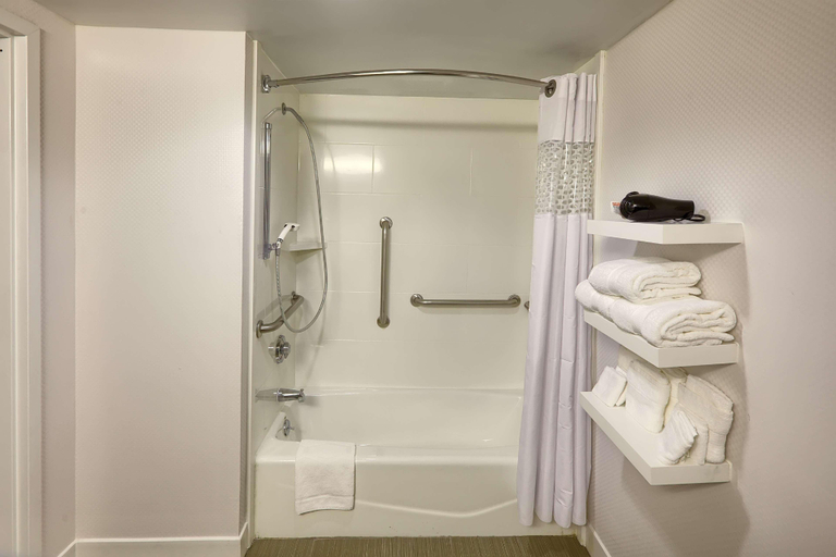 Bathroom 4, Hampton Inn Raleigh- Garner, Wake