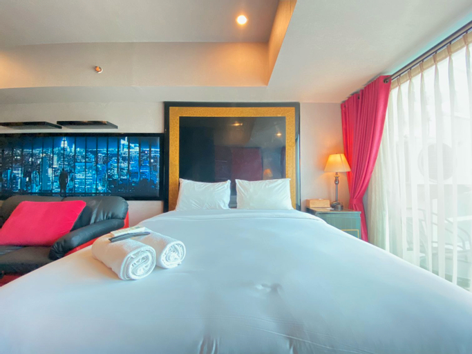 Bedroom 1, Clean and Comfy Studio Room at Tamansari La Grande Apartment By Travelio, Bandung