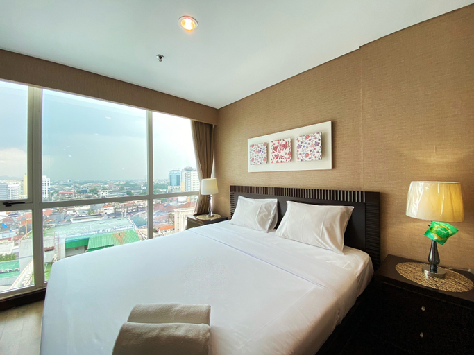 Bedroom 1, Elegant 1BR at El Royale Apartment By Travelio, Bandung