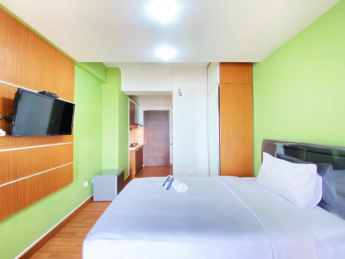 Bedroom 3, Modern Studio Room at Oxford Jatinangor Apartment By Travelio, Sumedang