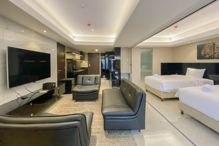 Bedroom 3, Spacious Combined Studio Apartment at Warhol (W/R) Residence By Travelio, Semarang