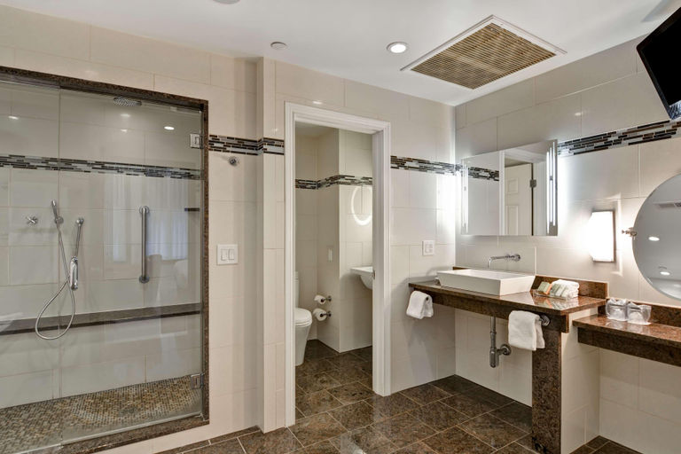 Bathroom 4, The Cincinnatian Hotel, Curio Collection by Hilton, Cincinnati