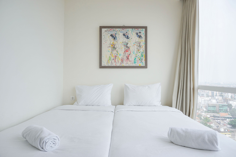 Bedroom 2, Nice and Elegant 2BR at 26th Floor Menteng Park Apartment By Travelio, Central Jakarta