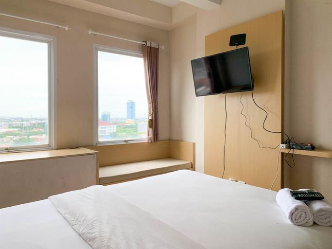 Bedroom 2, Relaxing Studio at Patraland Urbano Apartment By Travelio, Bekasi