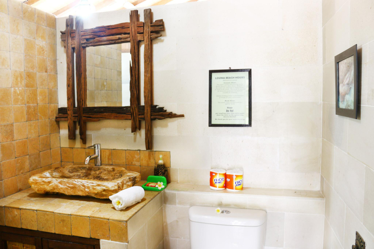 Bathroom 3, Joglo 1  bedroom private pool at Lovina Beachhouse, Buleleng