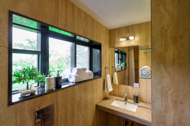 Bathroom 4, SaffronStays Le Soil, Nashik