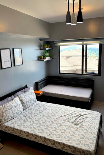 Bedroom 3, Nordic Bleu Staycation at Ayala Serin [Taal View], Tagaytay City