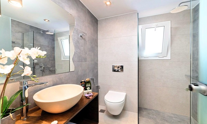 Bathroom 4, Allas Villa Heated Pool, Crete