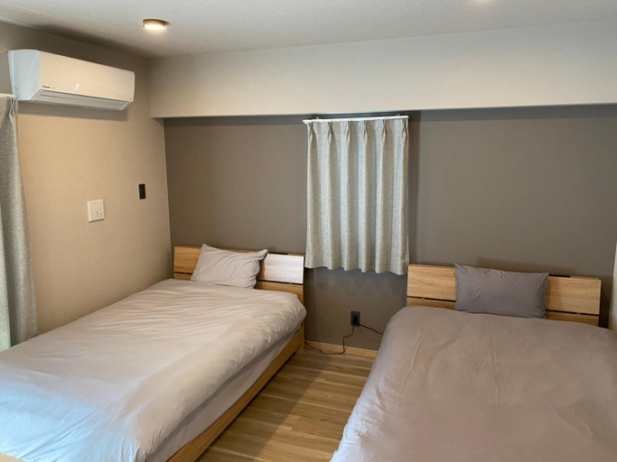 Bedroom 3, Newly built 2-bedroom condominium with only one unit per floor (56㎡). Free Wi-Fi, ideal for teleworking, Naha