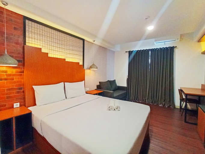 Bedroom 1, Fancy and Comfortable Studio at Mataram City Apartment By Travelio, Sleman