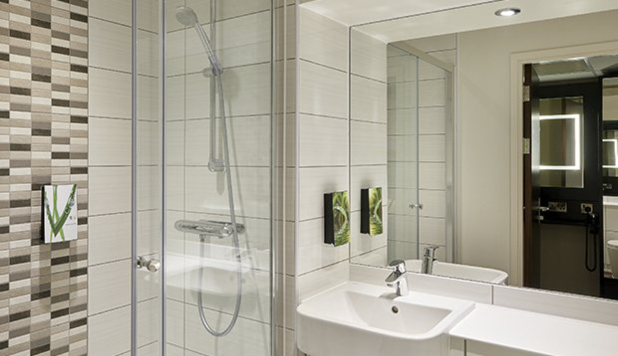 Bathroom 4, Premier Inn Liskeard, Cornwall
