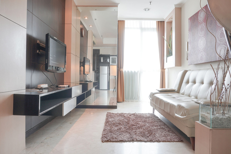 Bedroom 1, Elegant and Comfy 1BR with Extra Room Apartment at Bellagio Residence By Travelio, South Jakarta