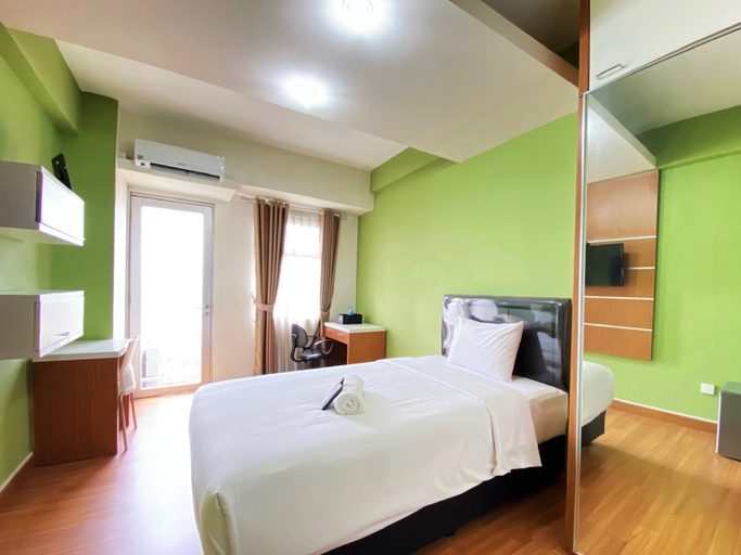 Bedroom 4, Homey Studio Apartment at Oxford Jatinangor By Travelio, Sumedang