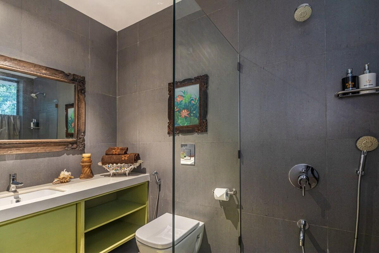 Bathroom 4, SaffronStays Ambe Moha, Raigarh