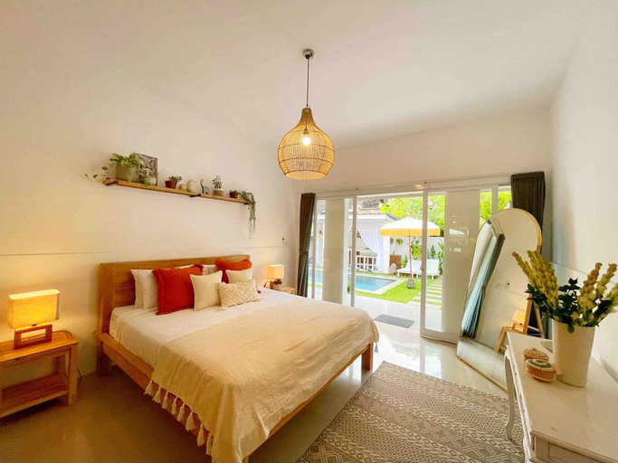 Bedroom 2, Two Bedroom Villa Kuncara with Private Pool Canggu, Badung