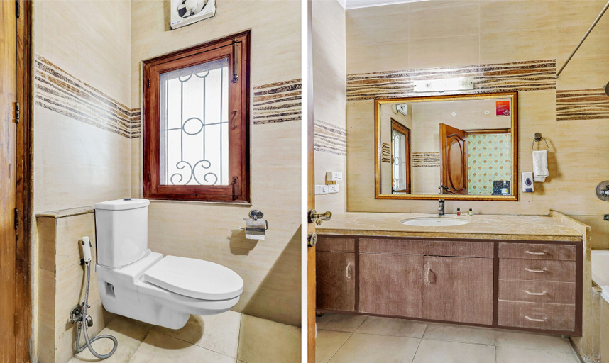 Bathroom, Treebo Trend Ashray, Gautam Buddha Nagar