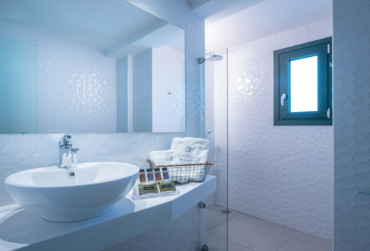 Bathroom 5, Kristalli Hotel Apartments, Crete