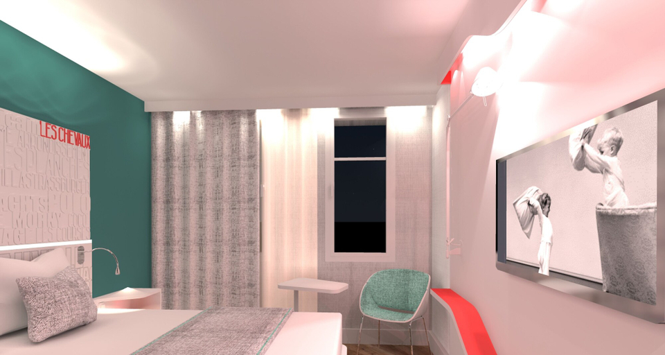 Bedroom 3, ibis Styles Deauville Centre, Calvados