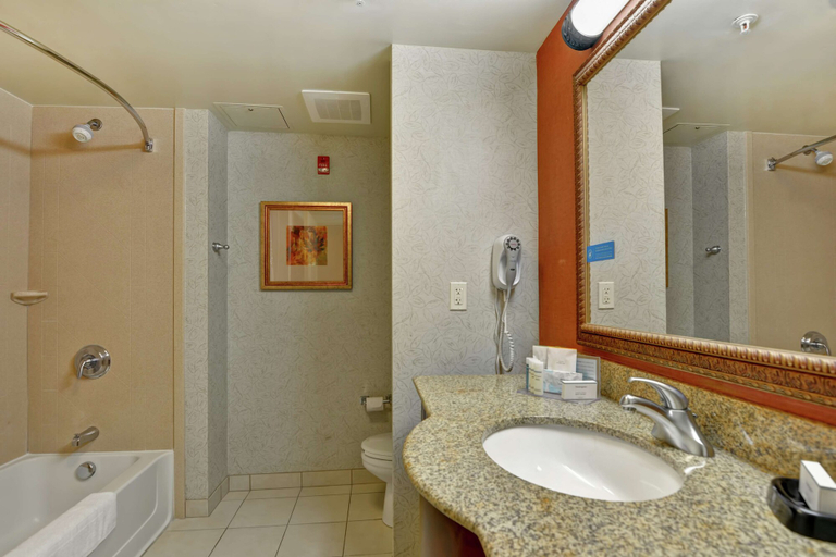 Bathroom 4, Hampton Inn & Suites Peoria at Grand Prairie, IL, Peoria