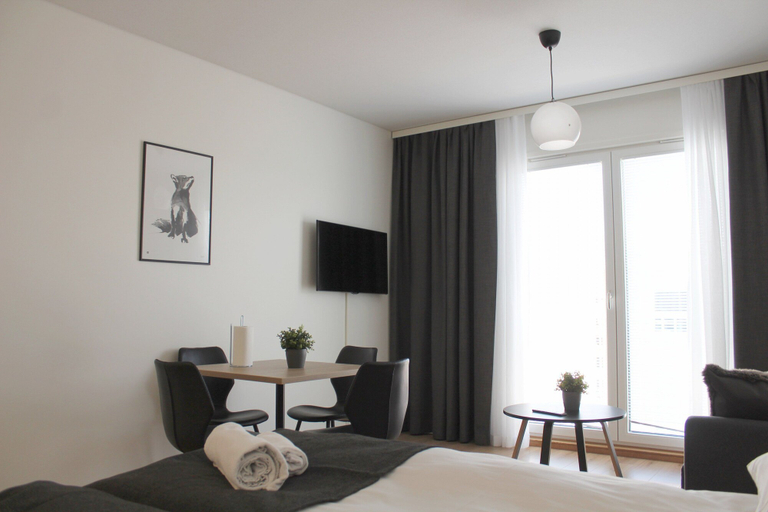 Bedroom 3, Forenom Serviced Apartments Rovaniemi, Lapland