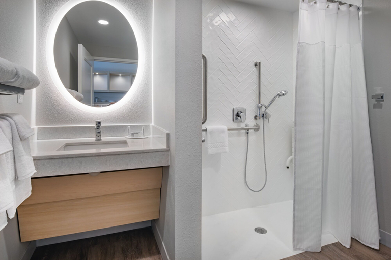 Bathroom 4, SpringHill Suites by Marriott Wrentham Plainville, Norfolk