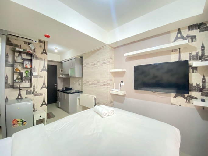 Bedroom 2, Homey Studio Furnished At Grand Asia Afrika Apartment, Bandung