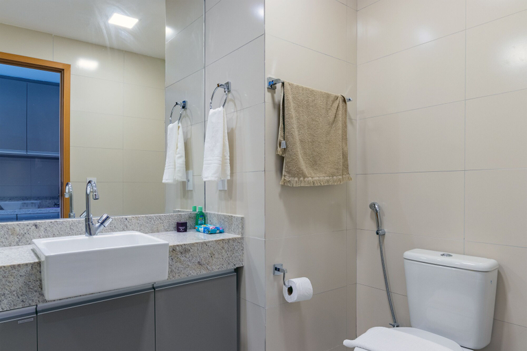 Bathroom 3, Apto Completo no Eco Resort, Rio Formoso