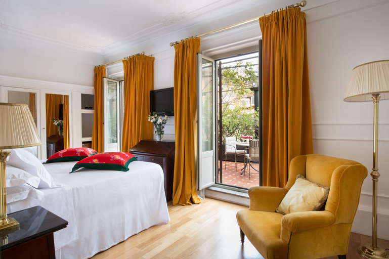 Bedroom 2, Grand Hotel Plaza, Roma
