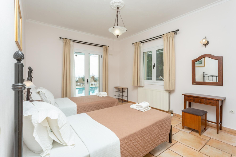 Bedroom 3, Villa Emilios Large Private Pool Sea Views A C Wifi - 217, Ionian Islands