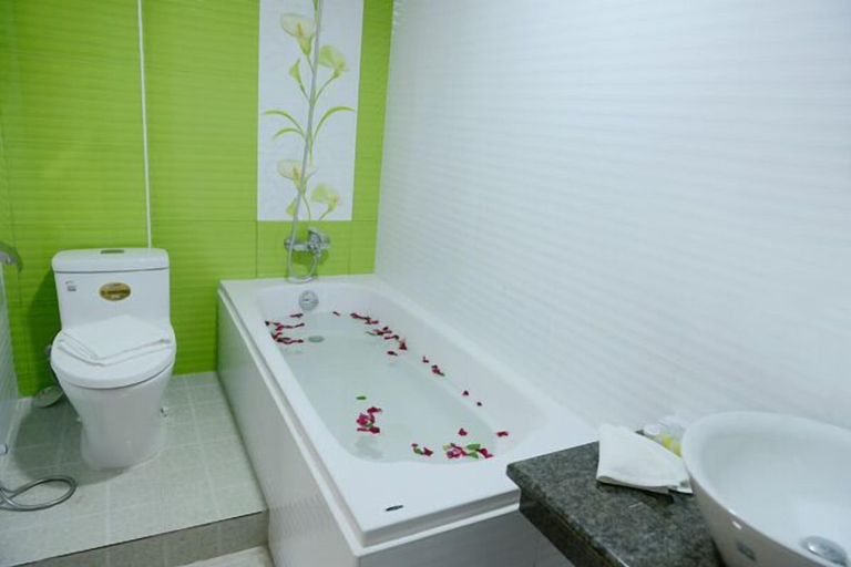 Bathroom 4, Hotel My World, Mandalay