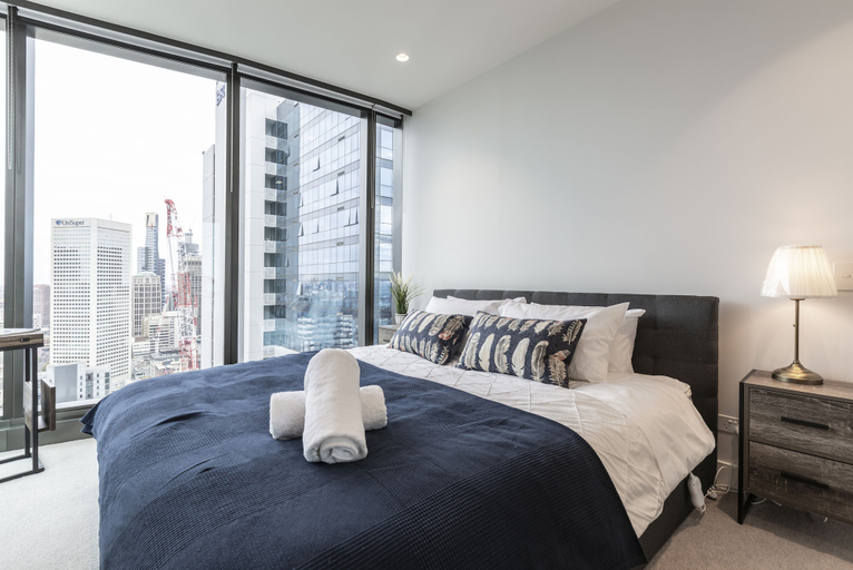 Bedroom 2, Trendy Melbourne 2 Bedroom Apartment by BnB Pro, Melbourne