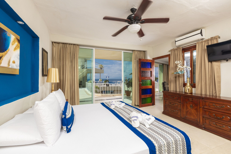 Bedroom 4, Blue Chairs Beachfront Resort Puerto Vallarta Mexico - Adults Only, Puerto Vallarta
