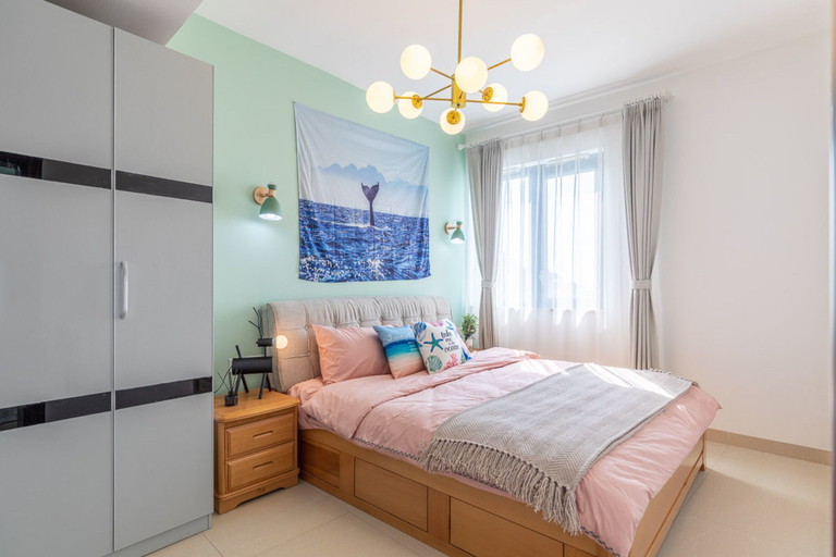 Bedroom 2, Locals Boutique Apartment Jiuzhou Port.1, Zhuhai