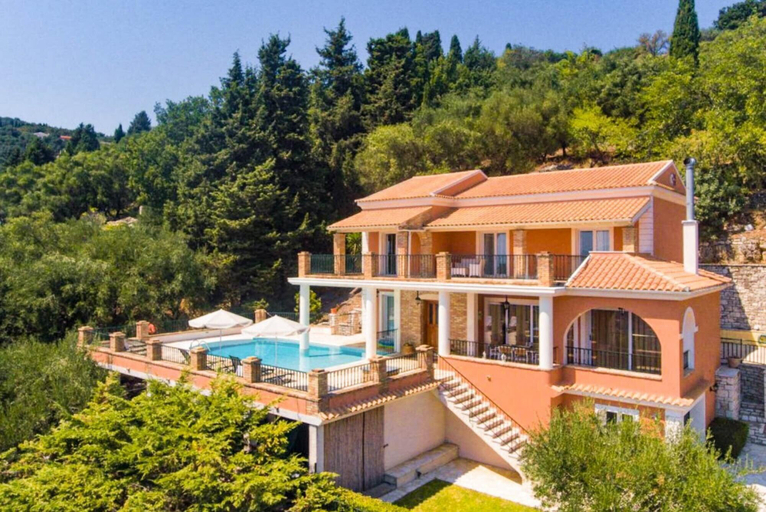 Exterior & Views 2, Villa Emilios Large Private Pool Sea Views A C Wifi - 217, Ionian Islands