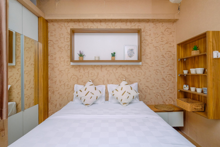 Fancy and Nice Studio (No Kitchen) at Green Pramuka City Apartment By Travelio, Central Jakarta