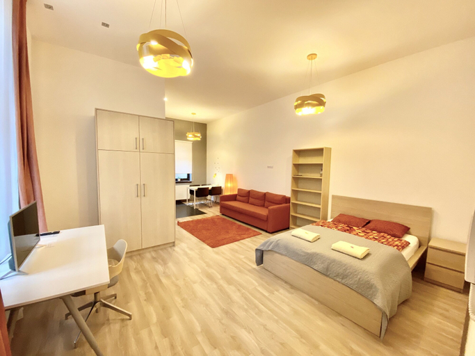 Bedroom 3, Gracia Apartment House, Budapesti