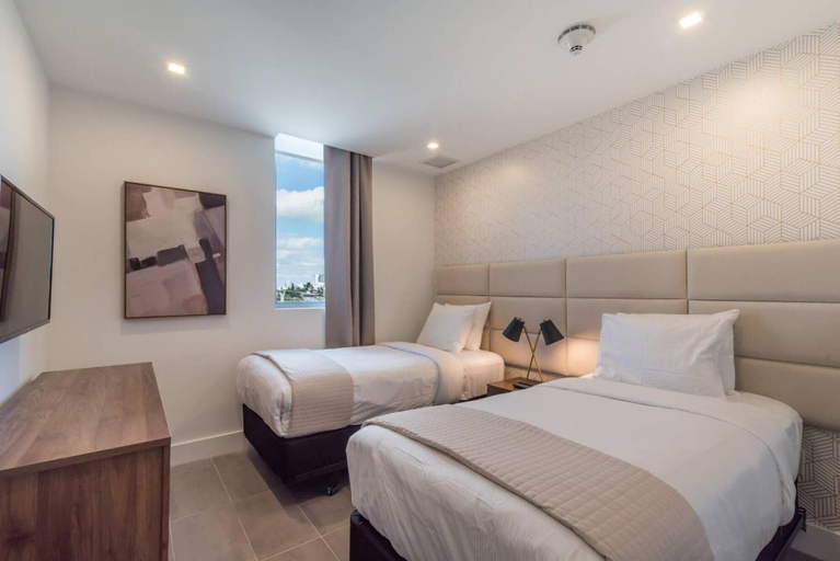 Bedroom 3, Modern Apartment in South Beach, Miami-Dade