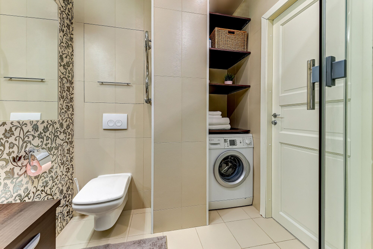 Bathroom 2, Stylish apartment with panoramic view, Sankt-Peterburg gorsovet