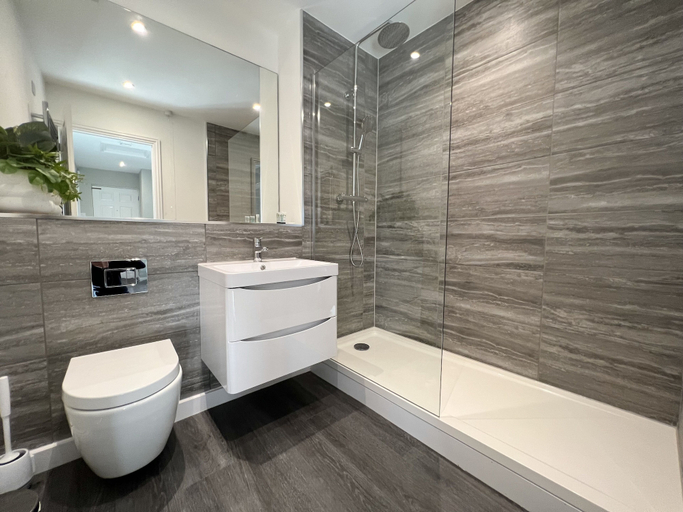 Bathroom, Beautiful central apartment with parking, Oxfordshire