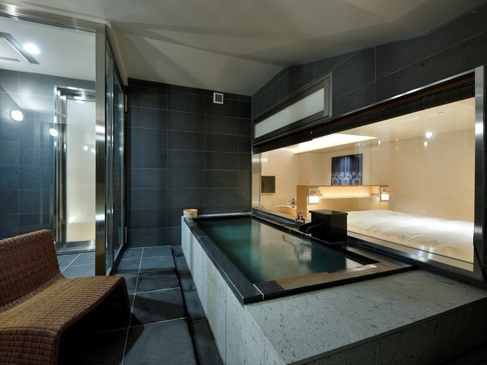 Bathroom 4, Sake Hotel Tamakiya, Tōkamachi