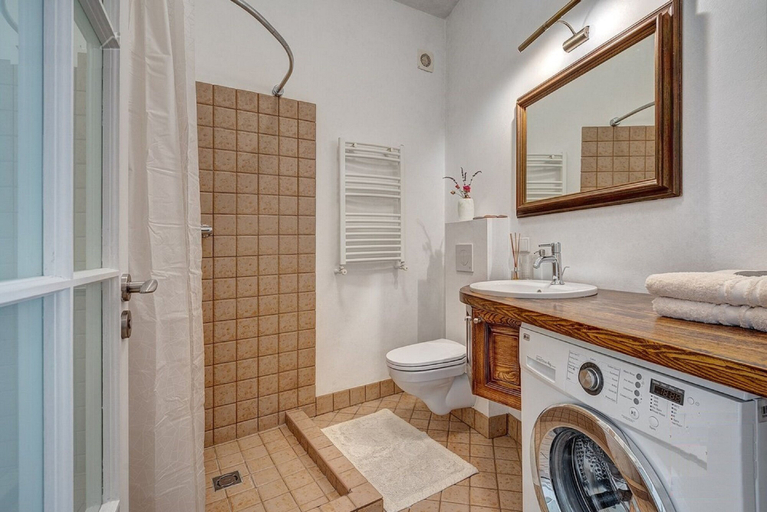 Bathroom, Old Town Saviciaus street Apartment, Vilniaus