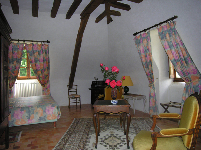 Bedroom 2, Château du Plessis - Anjou, Maine-et-Loire