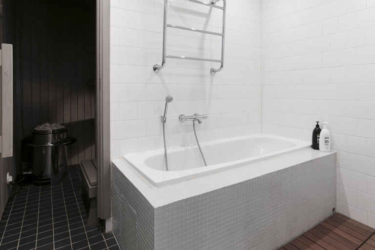 Bathroom, Bright Loft apartment by White Church, Uusimaa