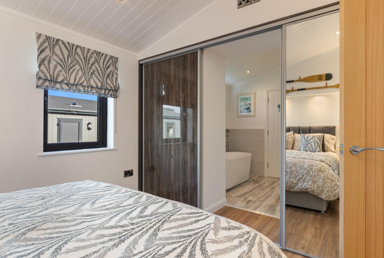 Bedroom 3, Hiraeth - Luxury Lodge With Hot Tub Close to Beach, Pembrokeshire