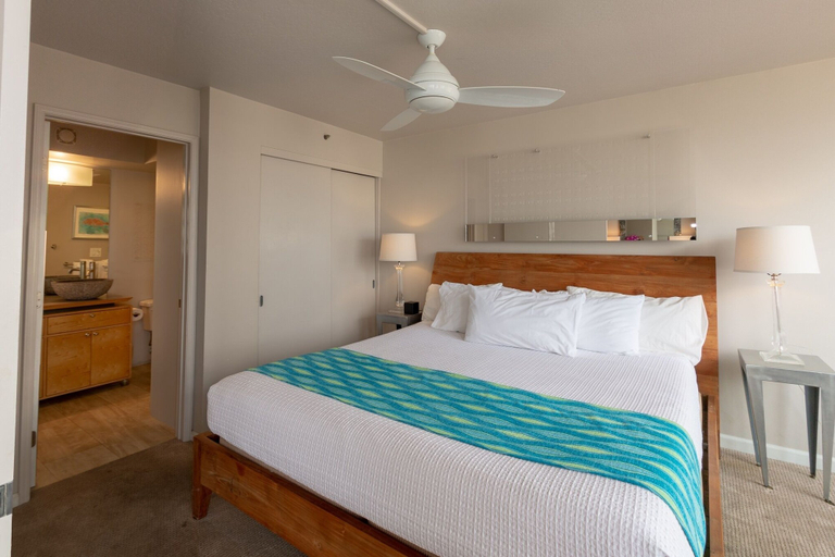 Bedroom 3, High Level Waikiki Condo - Enjoy Ocean Views From Your Private Lanai!, Honolulu