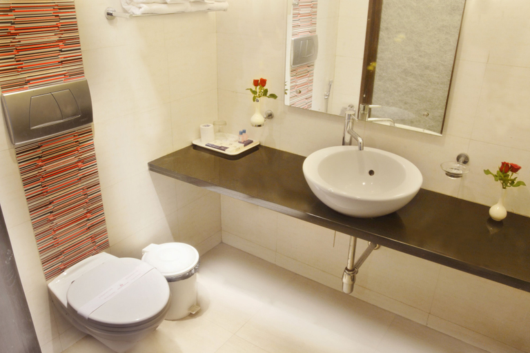 Bathroom 4, Ashraya International Hotel, Bangalore